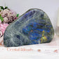 Large Natural Polished Labradorite Freeform 1.29KG 15.5cm (Flash is all purple not blue)