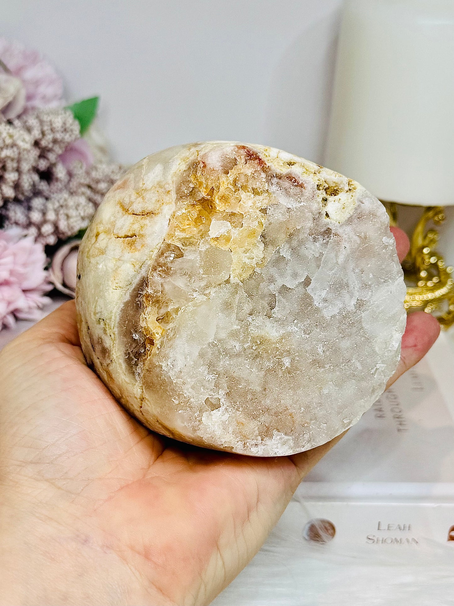 Pink Amethyst Druzy Freeform 8.5cm 569g