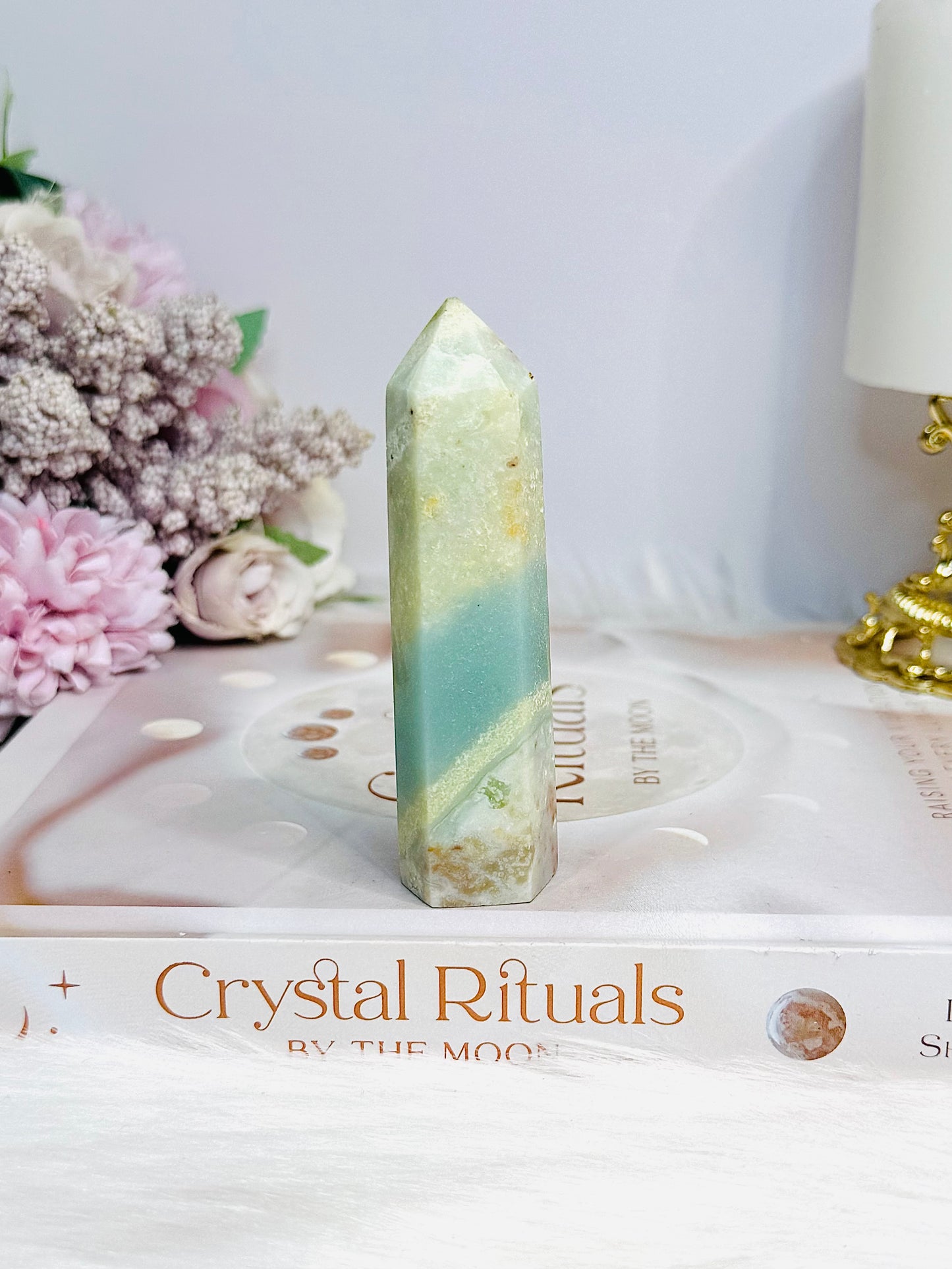 Sky Blue Quartz Tower 9cm