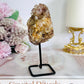 Pink Amethyst Natural Geode Cluster On Stand
