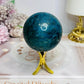 Blue Apatite Sphere on Stand 350g