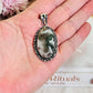 Beautiful Natural Moss Agate Pendant in Gift Bag