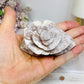 Flower Agate Carved Rose on Stand 8.5cm