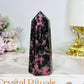 High Grade Rhodonite Tower 9cm