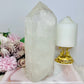 Huge 1.53KG Lemurian Quartz Crystal Tower From Brazil