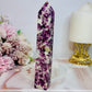 Fabulous Large 15cm Sparkling Purple Mica Tower