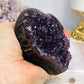 Large High Grade Amethyst Cluster Heart on Stand 414g