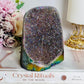 Bright Sparkling Angel Aura Amethyst Base Cut Cluster 11cm 731grams