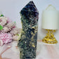 Large Grape Agate Tower 17cm 602g