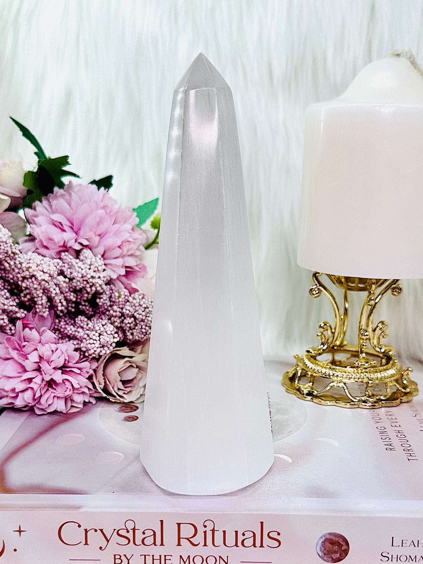 Absolutely Gorgeous Tall 15cm Selenite Obelisk | Tower