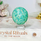 Amazonite Palm Stone (stand is display only)