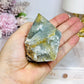 Natural Blue Onyx | Banded Calcite Rough Polished Top 221g