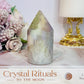 Beautiful 8cm Chunky Angel Aura Druzy Agate Tower | Cylinder