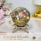 Plum Blossom Jasper Sphere on Stand 301g