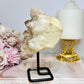 Large Natural Pink Lithium Cluster on Stand 514g