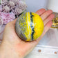 High Grade Large Bumblebee Jasper Sphere on Stand 423g