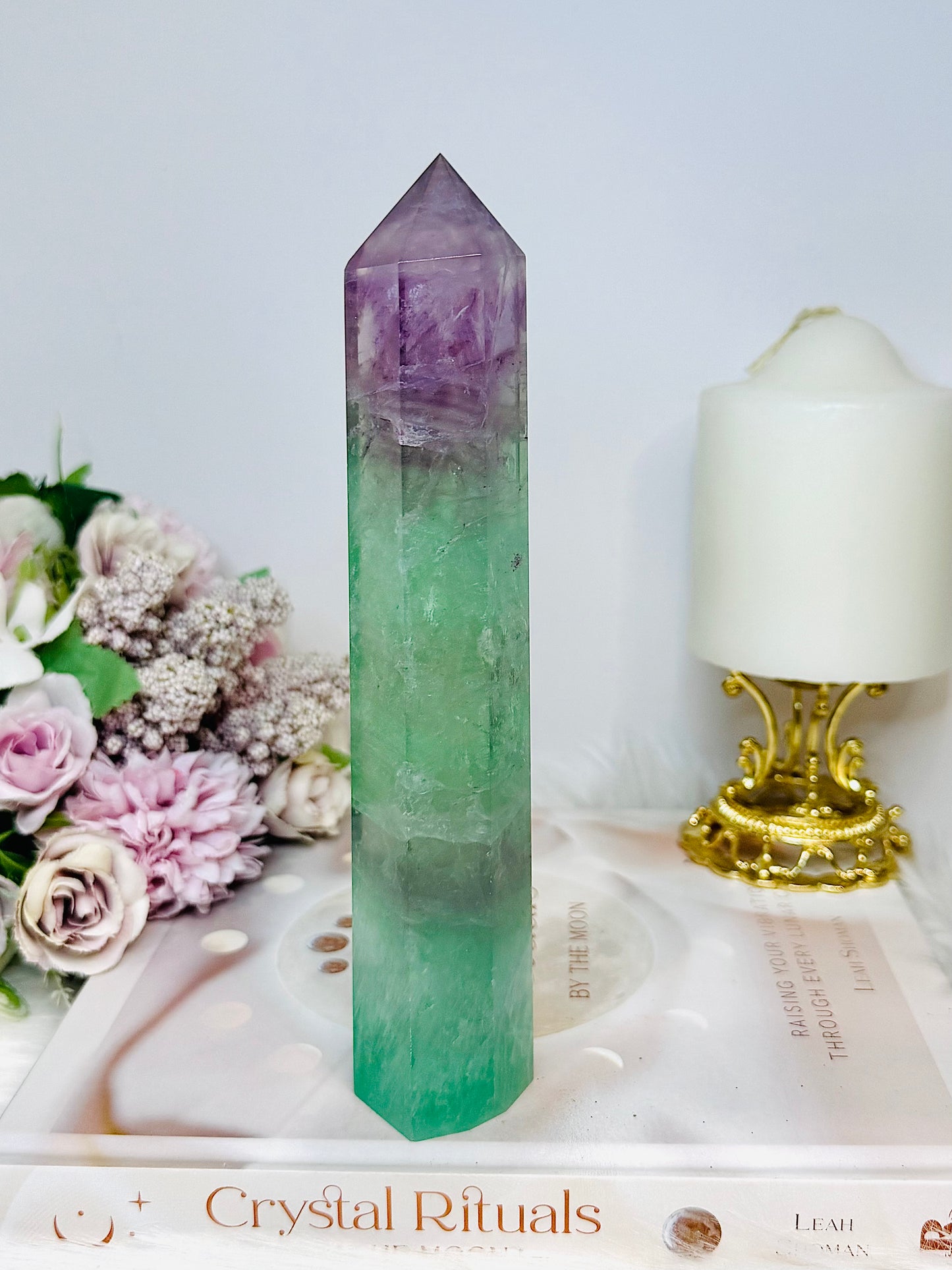 Watermelon Fluorite Tower 19.5cm