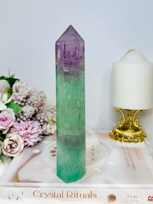 Watermelon Fluorite Tower 19.5cm
