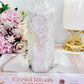 Large 15cm Chunky 558gram White Druzy Agate Tower