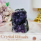 Amethyst Base Cut Cluster 7cm