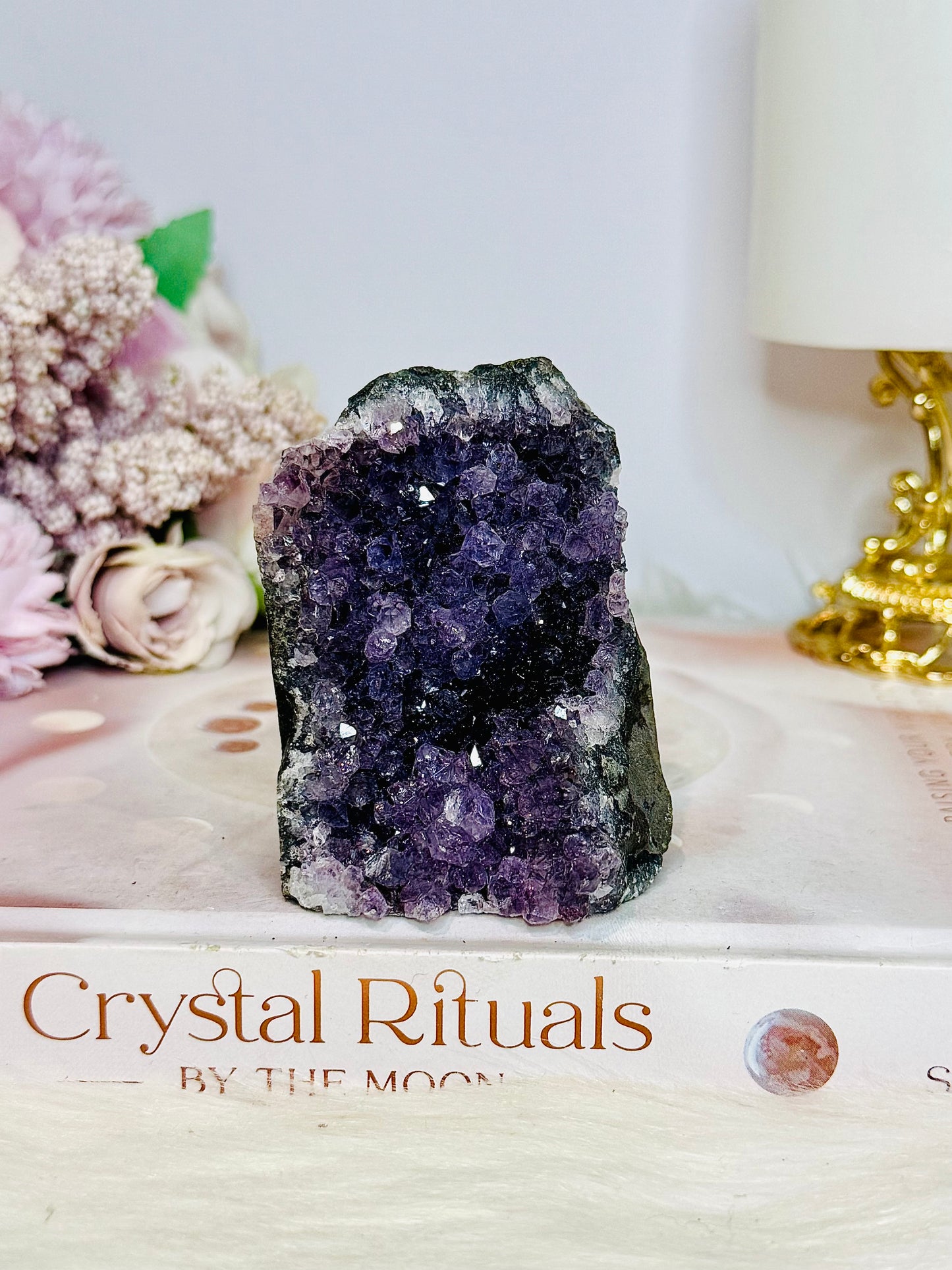 Amethyst Base Cut Cluster 7cm
