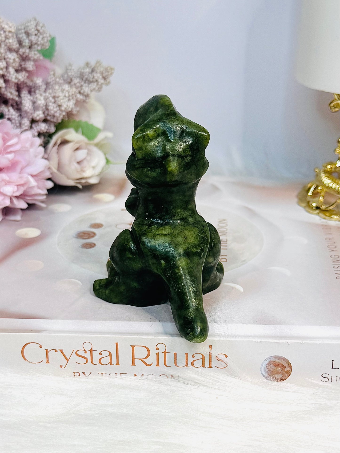 Green Jade Dinosaur 8cm