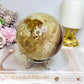 Large Chocolate Calcite Sphere On Stand 1.3KG