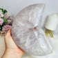 Huge Amethyst Carved Druzy Moon On Custom Stand 2.2KG 28cm (Inc stand)