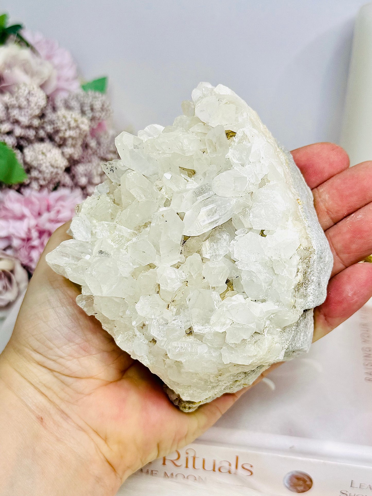 Large Clear Quartz Cluster Specimen 12cm 462g