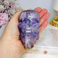 Amethyst X Mexican Lace Agate Elephant 11cm 410g
