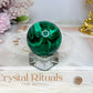 Natural Malachite From Congo Sphere on Stand 147g