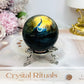 Labradorite Sphere on Stand 251g