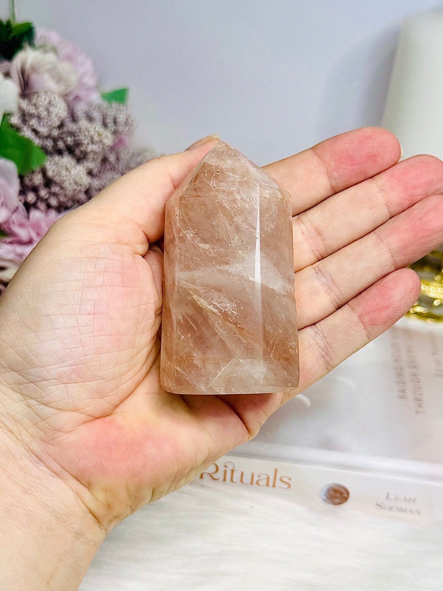 Chunky Fire Quartz Tower 7.5cm