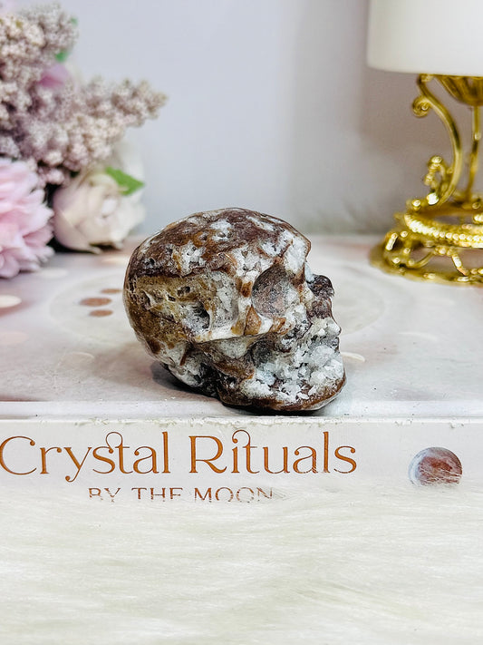 Druzy Sphalerite Skull 6cm