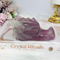 Purple Fluorite Carved Dragon 11cm 394g