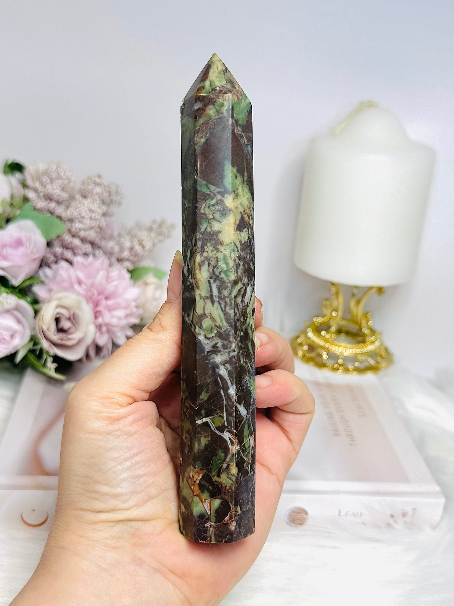 Money Agate Tower 16.5cm