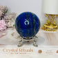 High Grade Large Lapis Lazuli Sphere on Stand 417g
