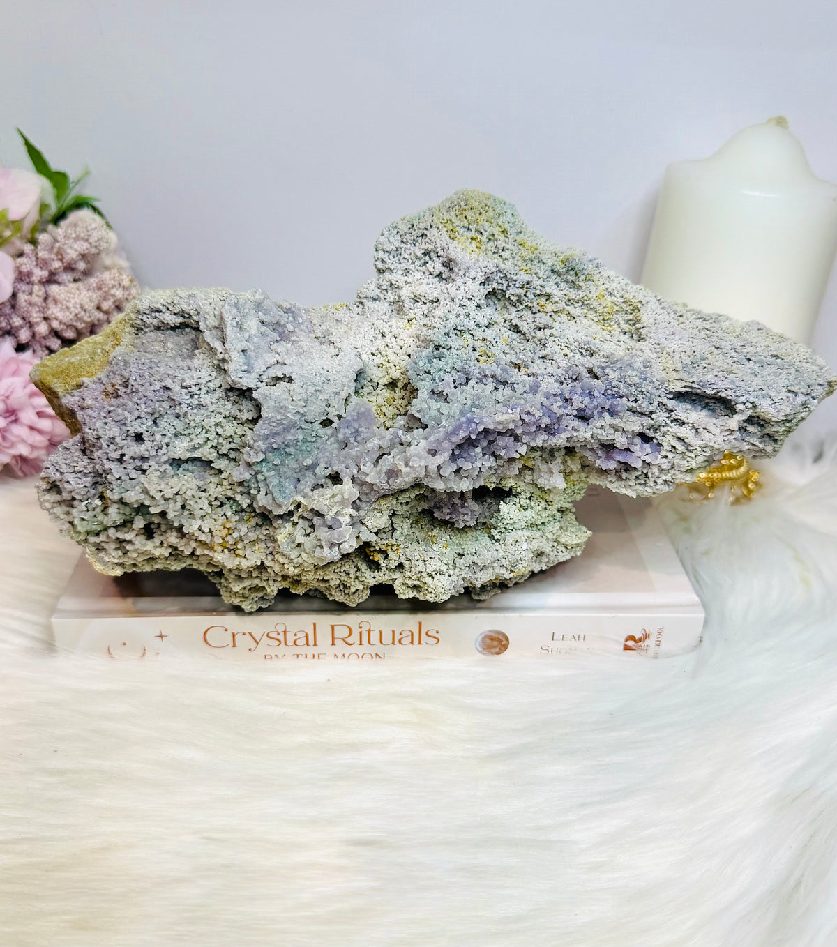 Huge Natural Grape Agate | Purple Chalcedony Specimen 26cm 2.15KG
