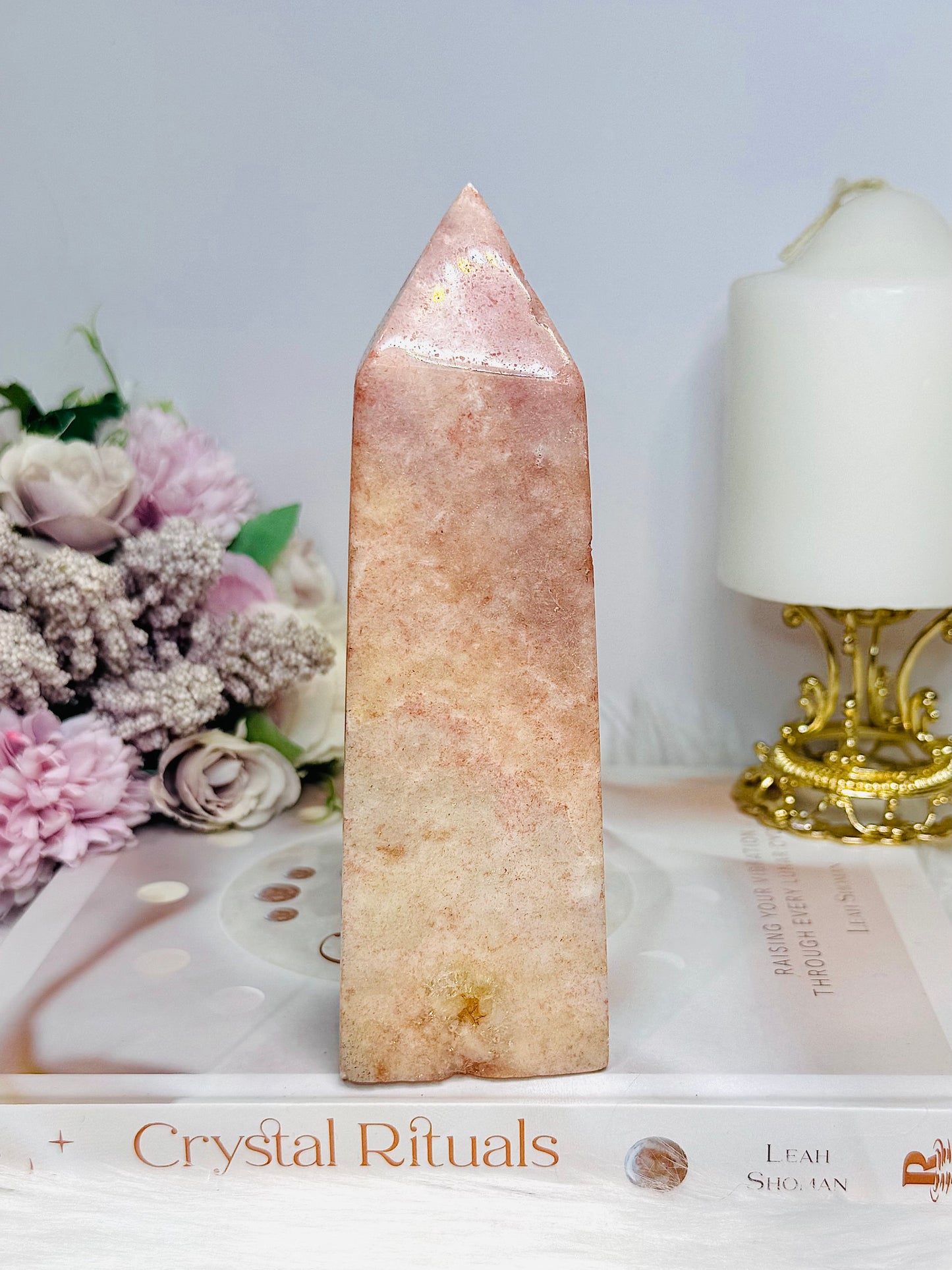 Large Pink Amethyst Chunky Tower 566g 16cm