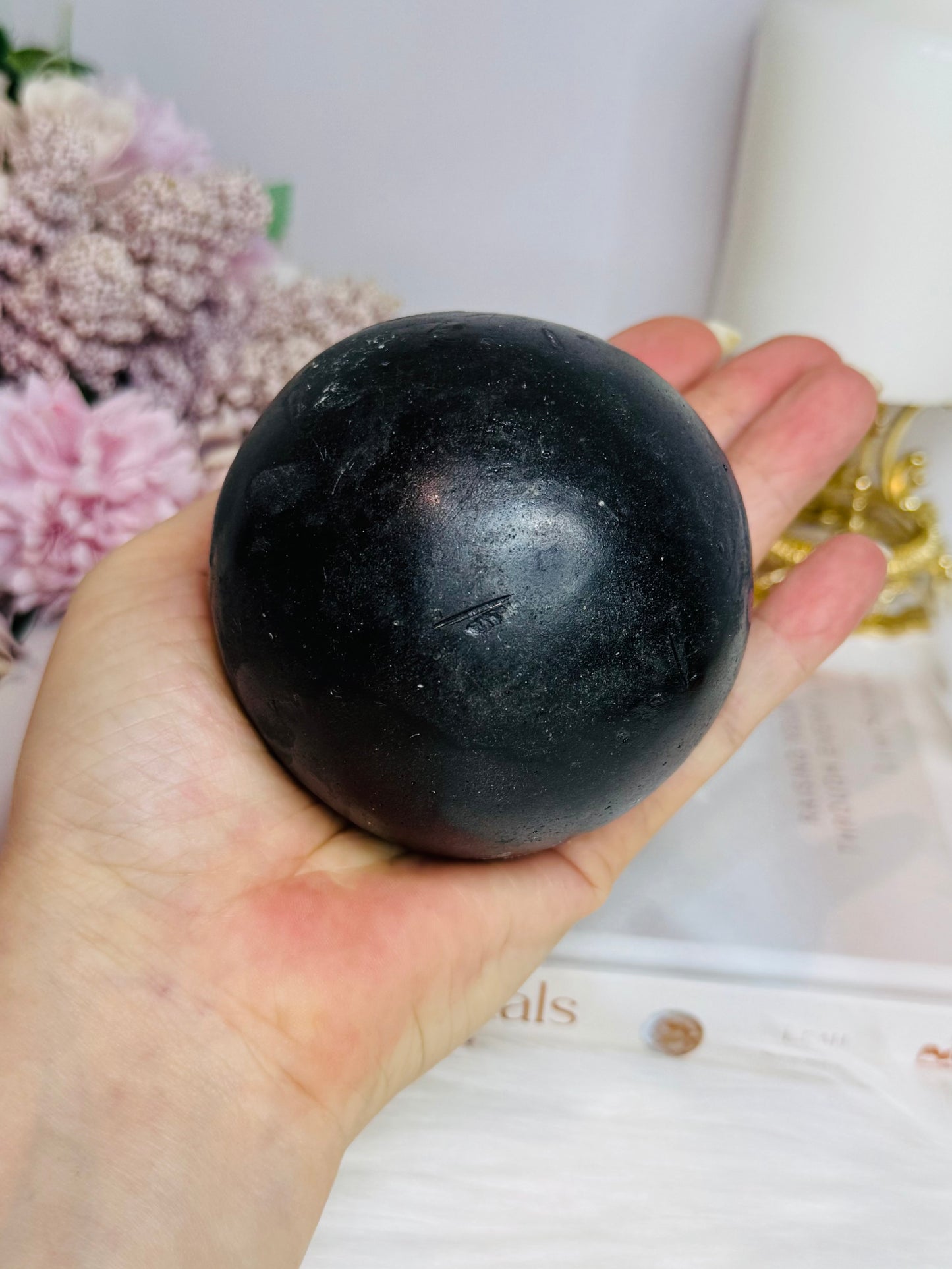 Large Druzy Amethyst Sphere on Stand 503g