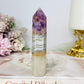Crazy Lace Amethyst Tower 10cm
