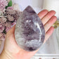 Polished Chunky Amethyst Flame | Freeform on Stand 17cm 683g