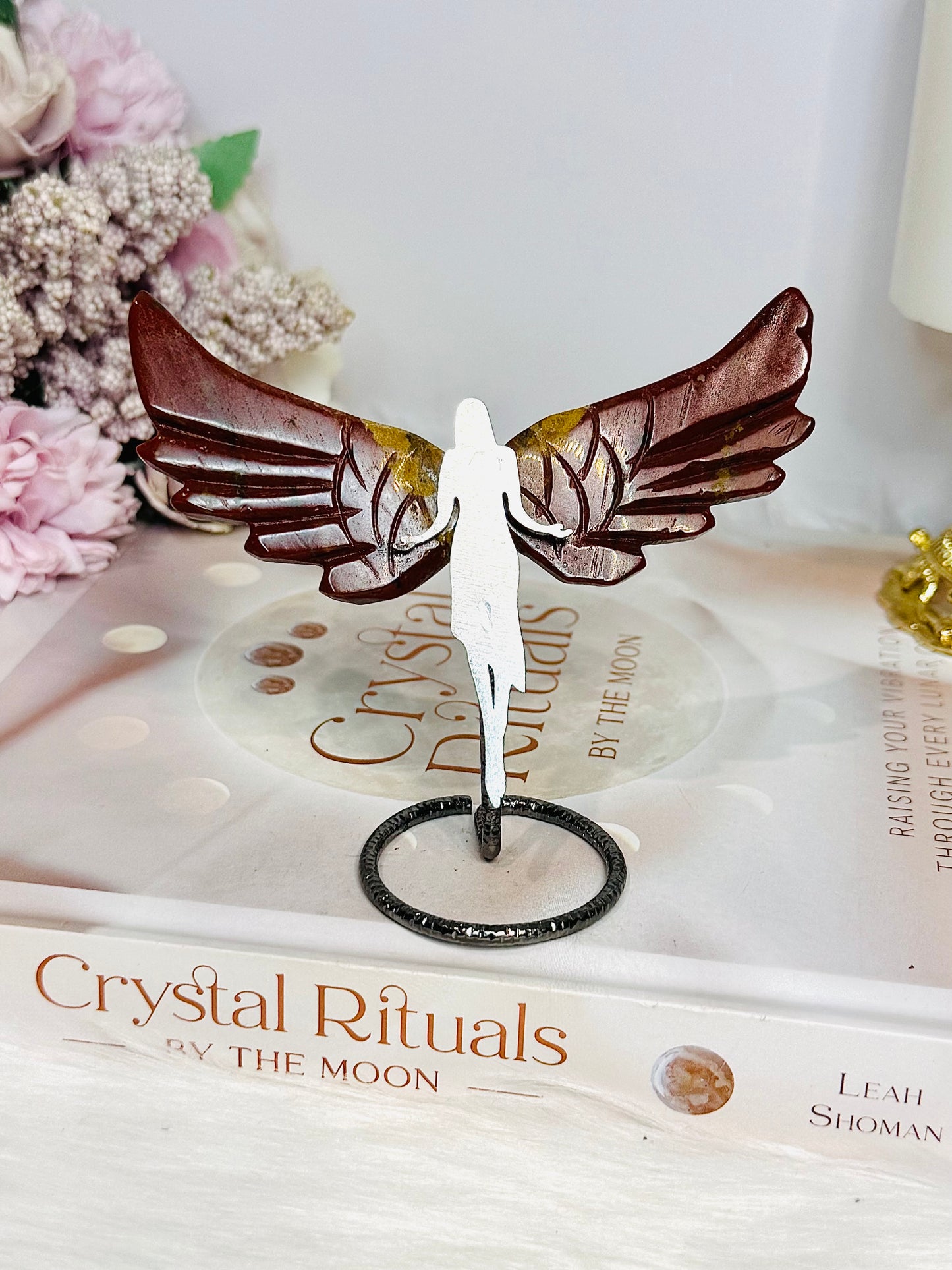 Red Jasper Angel Wings 10cm