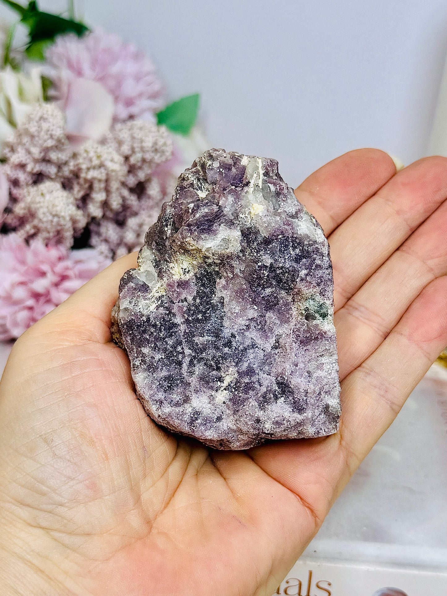 Natural Lepidolite Rough Specimen 217g 8cm