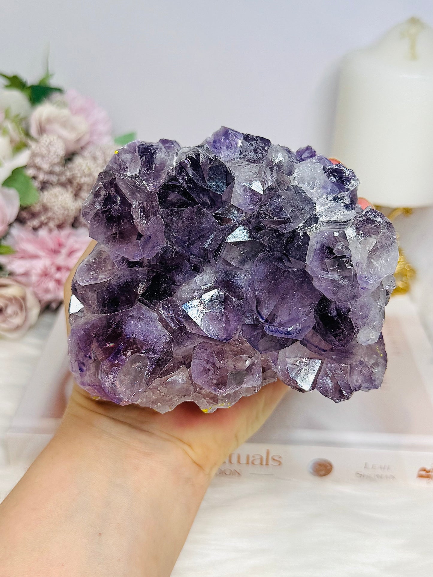Large Amethyst Base Cut Cluster 11cm 886g