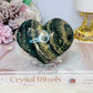 Ocean Jasper Puffy Heart on Stand 283g