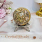 Leopard Skin Jasper Sphere on Stand 237g