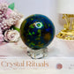 Azurite Stone Sphere on Stand 301g