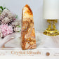 Crazy Lace Mexican Agate Druzy Tower | Obelisk 11.5cm