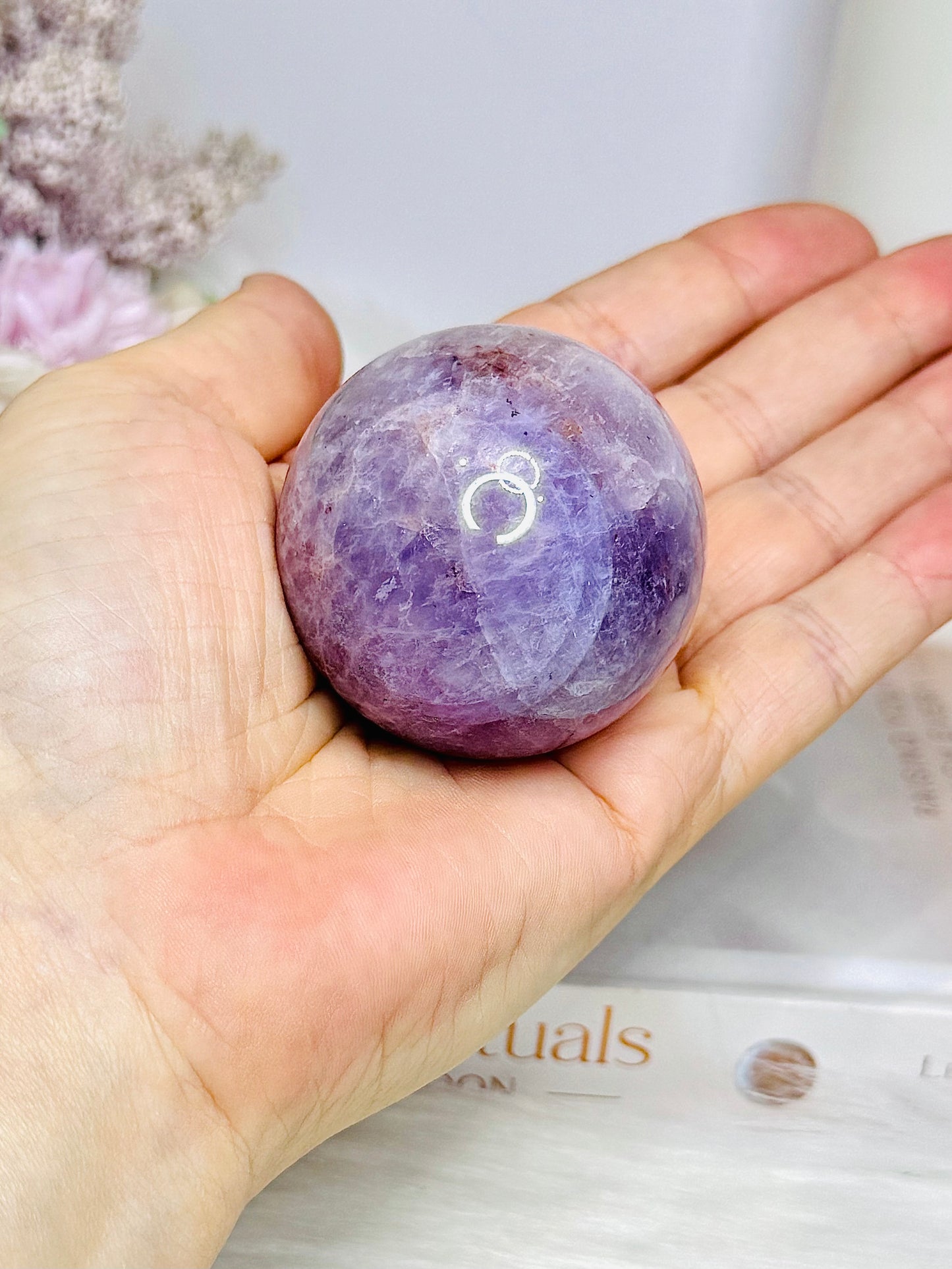 Kunzite Sphere On Stand 153g